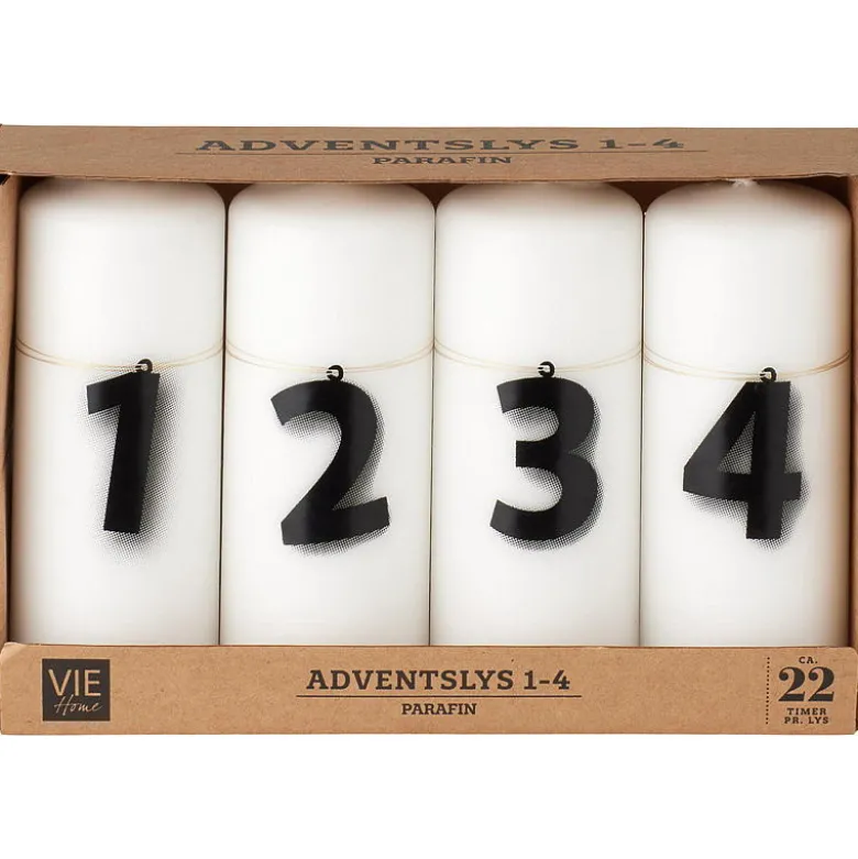 Adventslys 4-pk