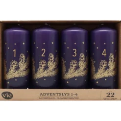 Adventslys 4-pk